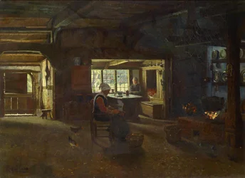 Interior de una casa de campo